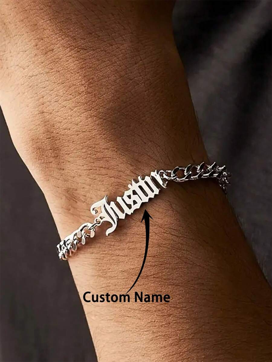 Personalized Cuban Chain Hand Chain for Both Men and Women, Custom Jewelry, Festival Gift