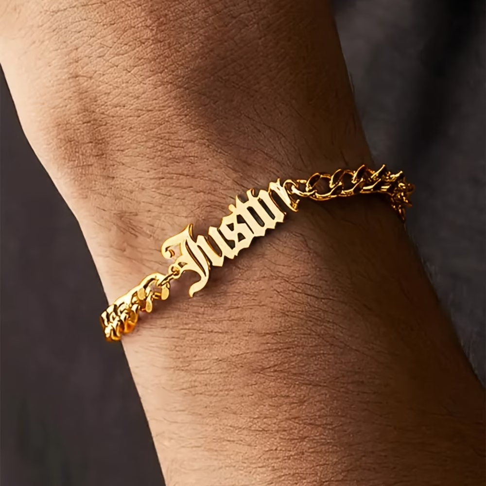 Personalized Cuban Chain Hand Chain for Both Men and Women, Custom Jewelry, Festival Gift
