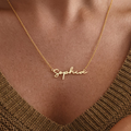 Customized name necklace, artistic letter necklace, fashionable necklace for ladies